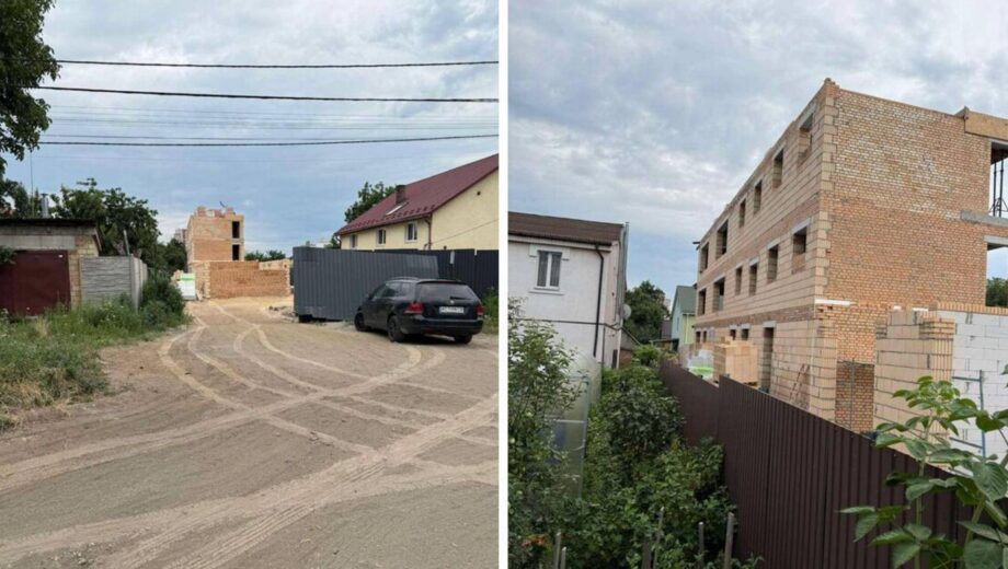 ЖК с »невидимым адресом»: в Святошино многоэтажку строят в частном секторе