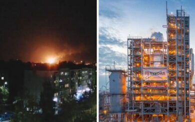Серия взрывов и пожар на НПЗ в Нижегородской области: россия заявляет о »сбитых дронах»