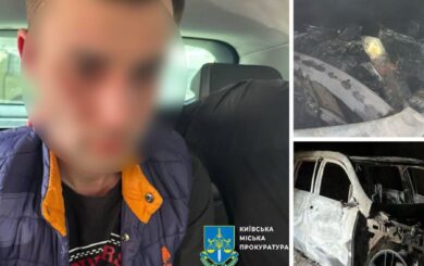 У Києві водій підпалив Mercedes-Benz за 6,7 млн грн: його затримали