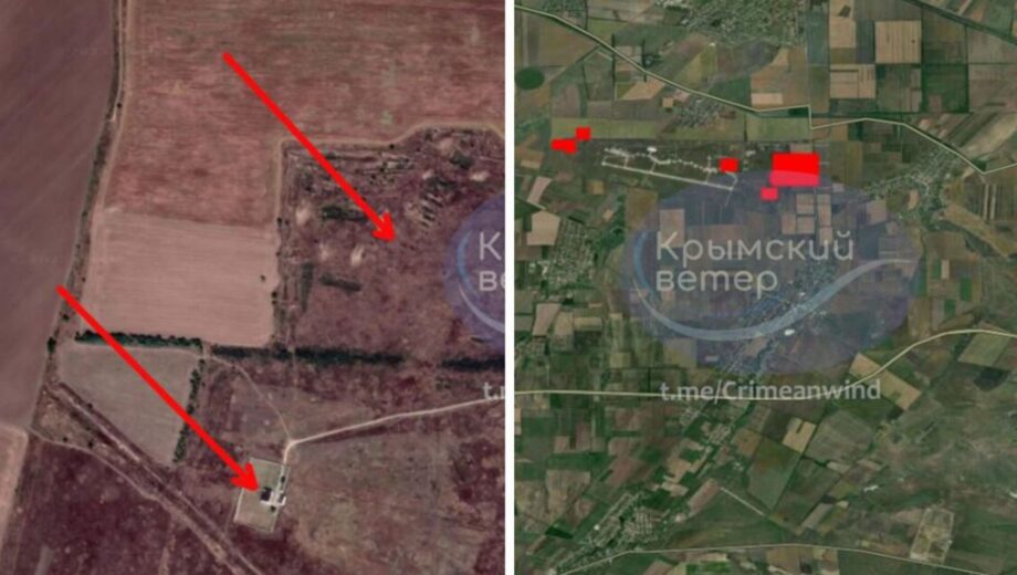 Пожежа і вибухи на стратегічному аеродромі в Криму