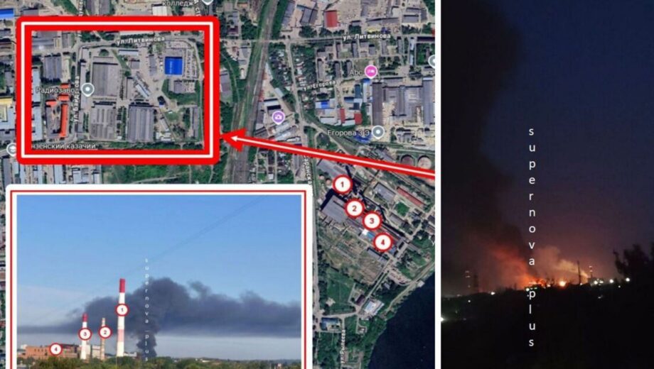 Одна из самых масштабных атак БпЛА по россии: попадание по нефтепереработкам в Рязани и Новокуйбышевске