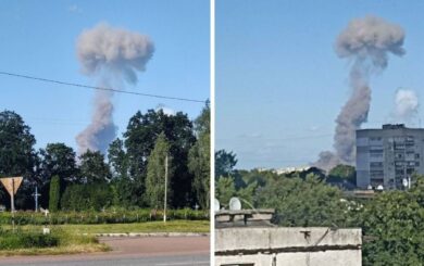 В Житомире произошел мощный взрыв на АЗС – на трассе поднялся столб дыма