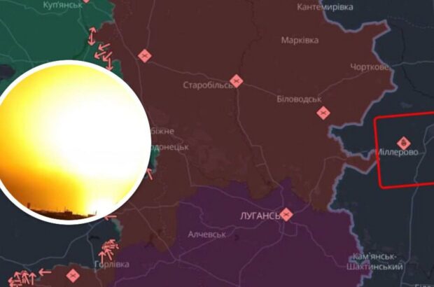 В рф заявили о массированной атаке дронов: целью является аэродром Миллерово.