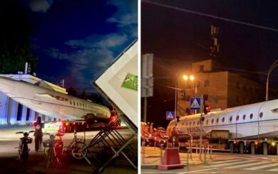 Ту-134А-3 ”Україна” перевезли із музею на фестиваль кар’єри у Києві
