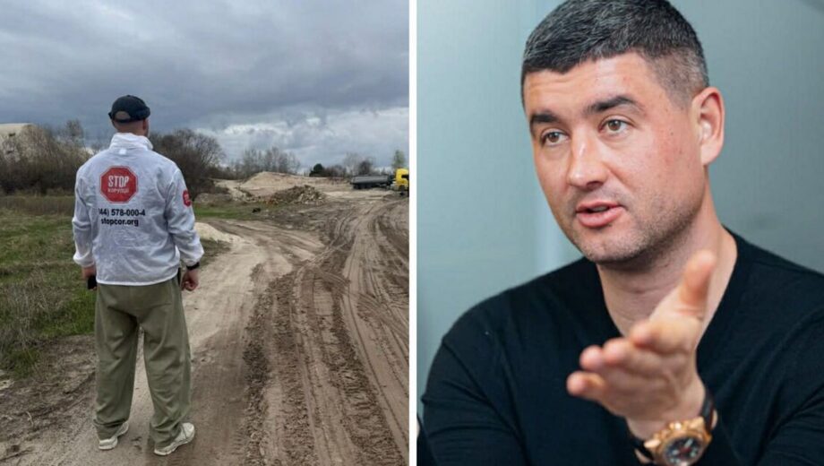 Сотни миллионов вне бюджета? На точке Шапрана в Пуховке зафиксировали несанкционированные »караваны» с песком (фото)