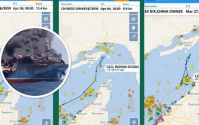 КСИР закрыл Ормузский пролив и угрожает »недружественным» судам после удара по тайскому контейнеровозу