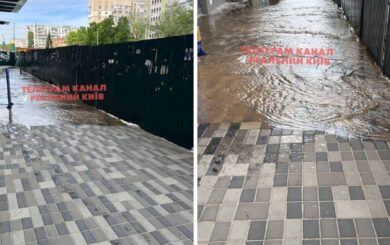 У Києві затопило ділянку будівництва метро на Виноградарі(фото)