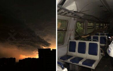 Негода накрила Харків: злива, шквальний вітер і знеструмлені населені пункти