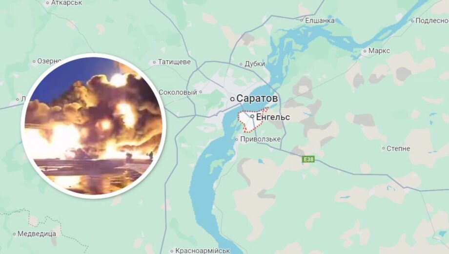 Огонь, охвативший четыре резервуара с топливом на нефтебазе в Лысках — до сих пор не потушили