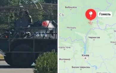 БТРы с красными отметинами появились на улицах Гомеля: белорусские СМИ бьют тревогу