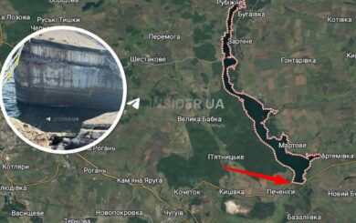 В Печенегах приостановлено движение по дамбе после ракетного удара