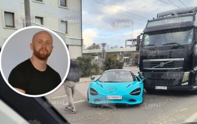 McLaren львовского фитнес-блогера во второй раз разбили: авто столкнулось с фурой
