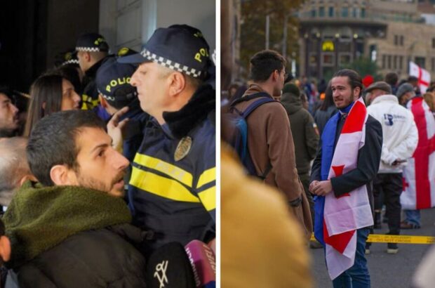 Ночная забастовка в Тбилиси: студенты протестуют против фальсификации на парламентских выборах