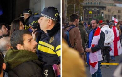 Нічний страйк у Тбілісі: студенти протестують проти фальсифікації на парламентських виборах