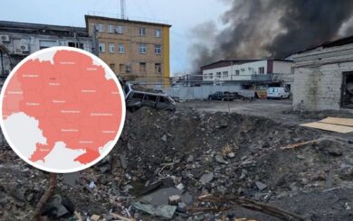 Вибухи, пожежі та поранені: Київ зазнав нічної атаки