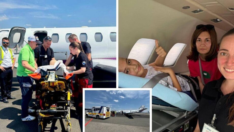 Чотирьох важкохворих дітей з ”Охматдиту” евакуювали до Австрії та Швейцарії