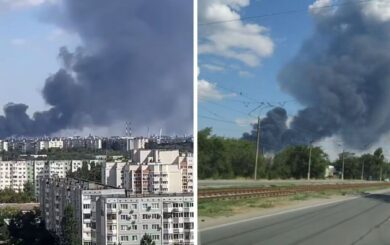 Черный дым над Волгоградом: россияне сообщают о »плановом сбросе»