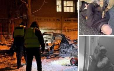 В центре Киева взорвался фургон для эвакуации раненых: задержаны двое подозреваемых