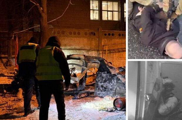 В центре Киева взорвался фургон для эвакуации раненых: задержаны двое подозреваемых