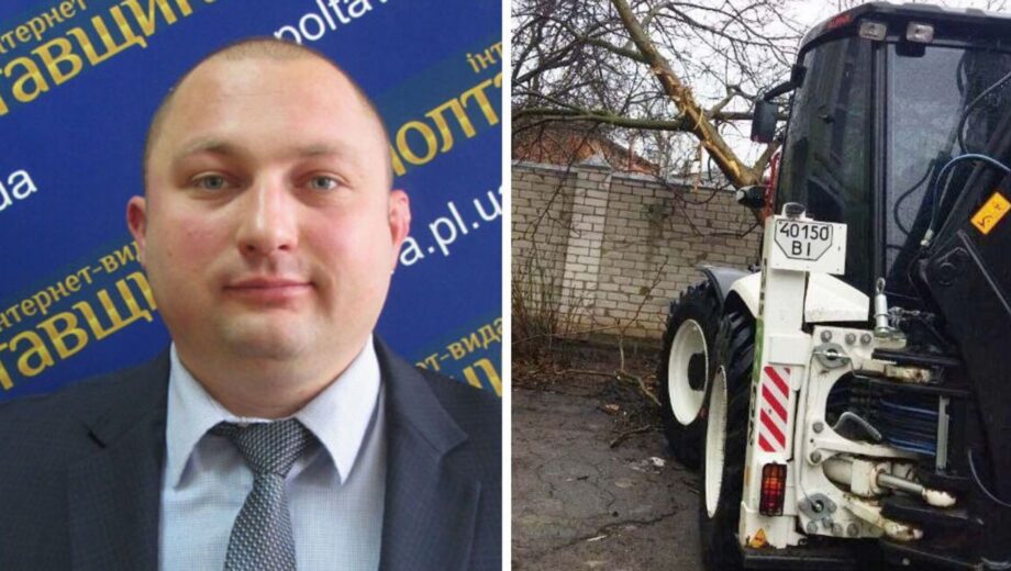 Нетрезвый чиновник на экскаваторе: хулиганство в полтавском ОСМД
