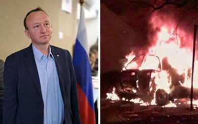 В Бердянске взорвался автомобиль, на котором ездил глава оккупационного совета Нечет