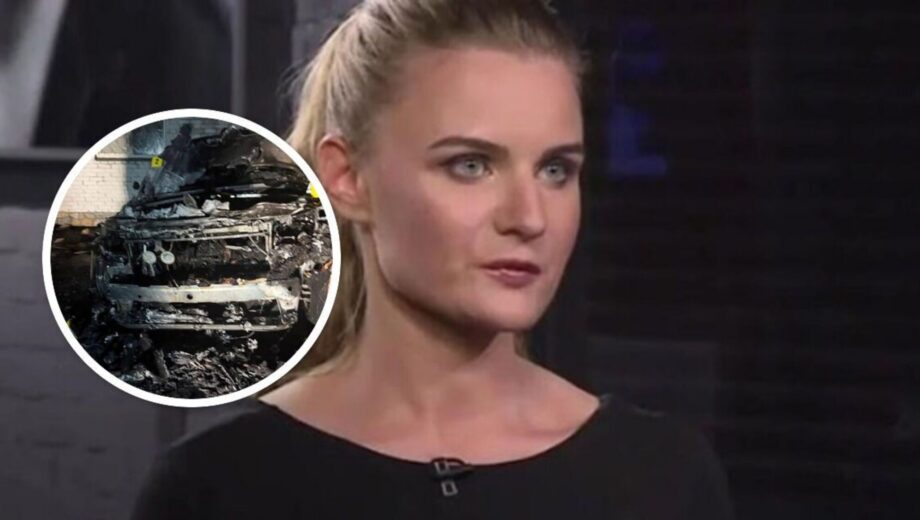 В Киеве сожгли Range Rover подсанкционной Крюковой