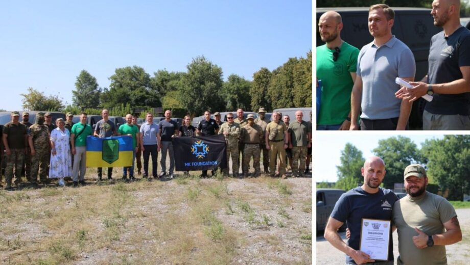До Дня Незалежності благодійна організація MK Foundation спільно з БФ ”Батальйон Волонтер” передали у військо 50 бусів