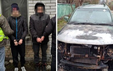 Поджог военного авто в Киеве: полиция и СБУ разоблачили злоумышленников