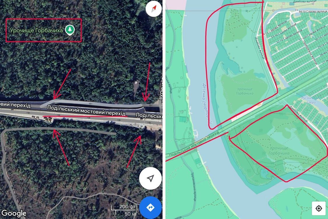 На островах під час будівництва мосту вже попередньо закладені декілька зʼїздів