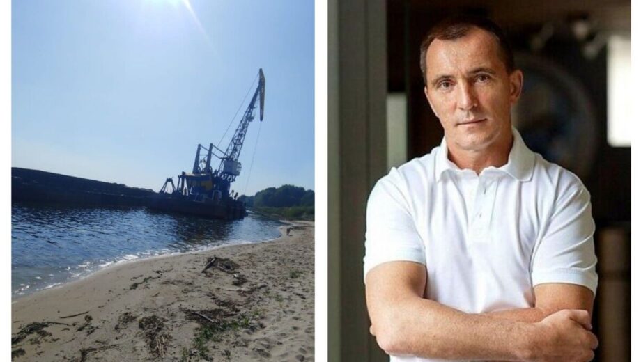 В столичном Голосеево люди Продивуса намывают песок на »анексированном» у общины участке (фото)