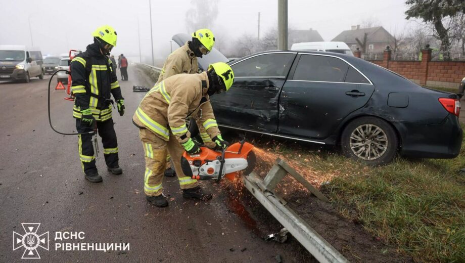 Возле Ровно произошла авария с восемью авто: трасса Киев-Чоп была временно заблокирована