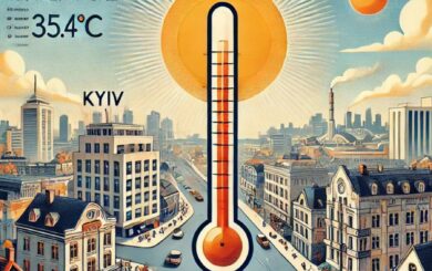 Температурные рекорды в Киеве: июль 2024