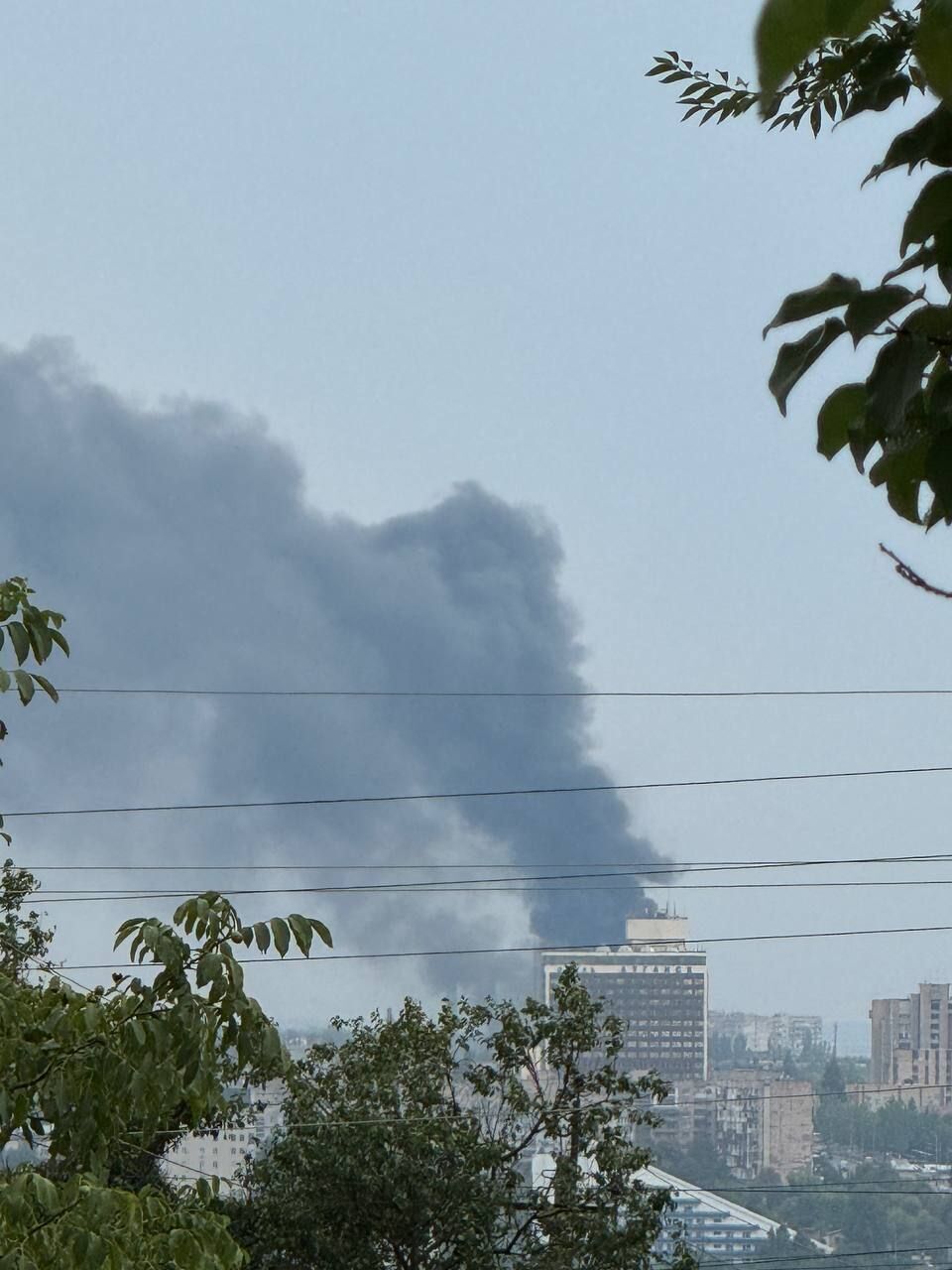 Пожар на заводе