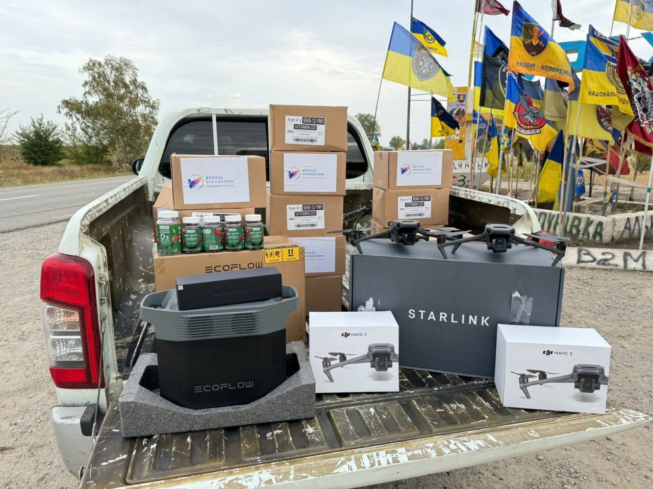 РЕБи, старлінки, дрони Mavic, EcoFlow та критична медицина: БФ молодіжної ініціативи ''Надія'' з гуманітарною місією на Запорізькому напрямку
