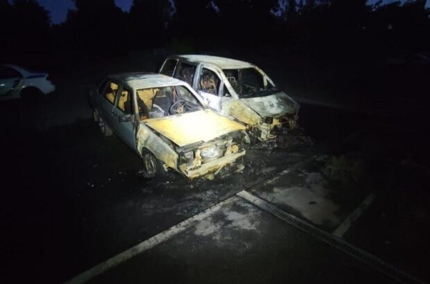 Полиция задержала подростков-палиев военных автомобилей