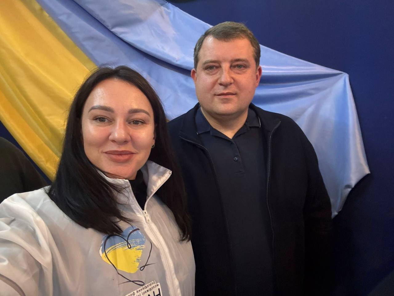 Вита Присяжнюк и начальник Управления организационной деятельности Государственной экологической инспекции Александр Федоренко