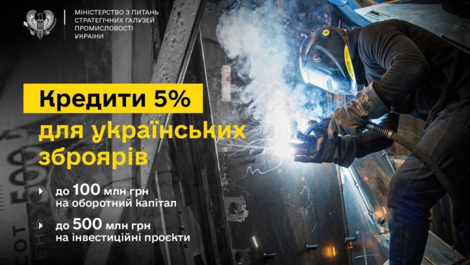 Украинские производители оружия получили доступ к льготным кредитам от государства