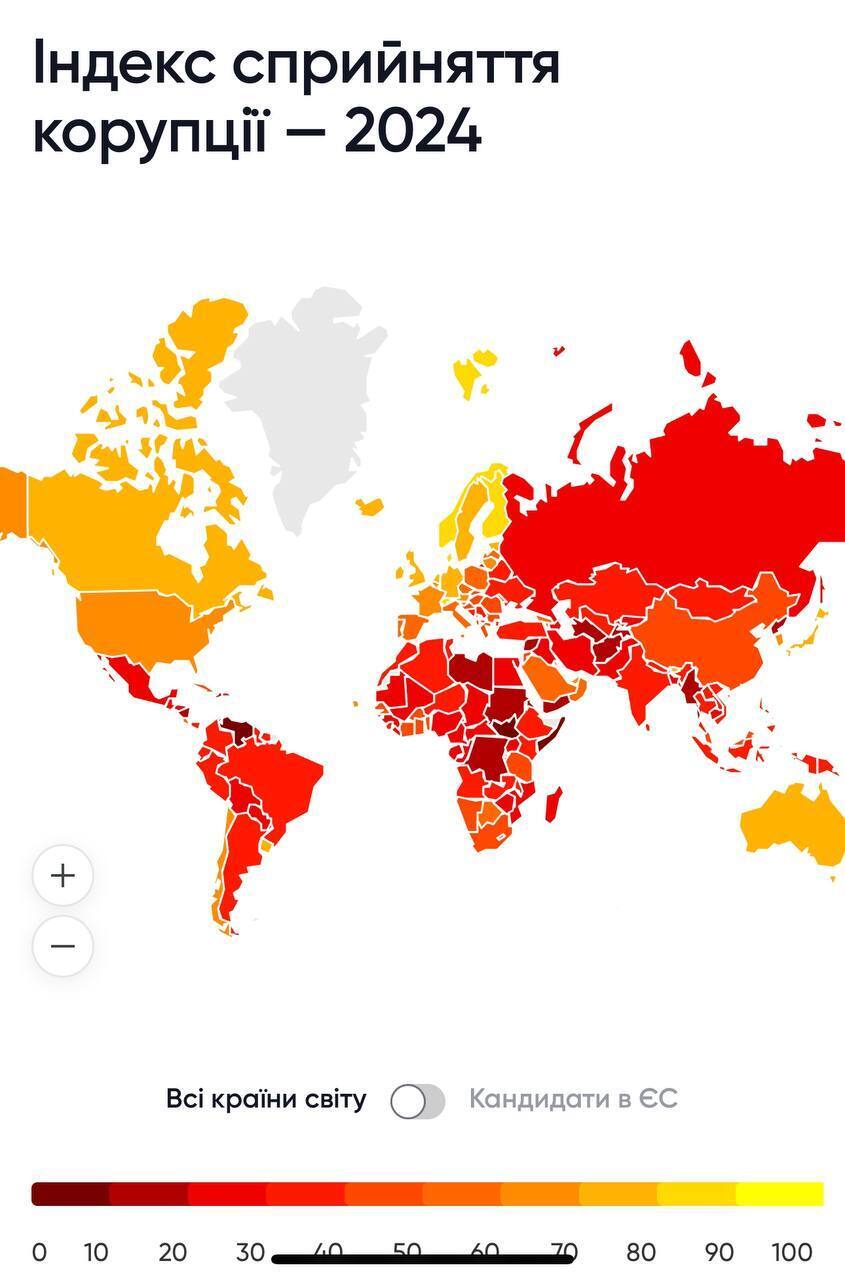 Рейтинг сприйняття корупції-2024