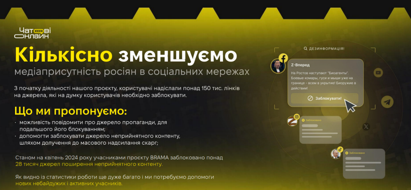 Киберполиция запускает проект для борьбы с российской пропагандой ''Чатовые онлайн''
