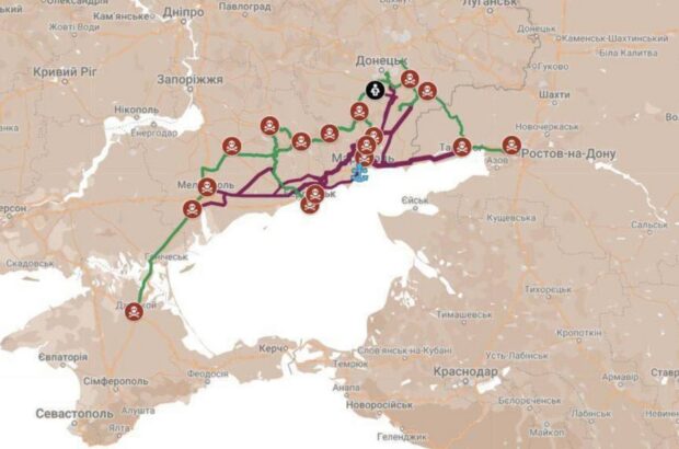 Окупанти розпочали будівництво нової залізниці з Маріуполя до Криму
