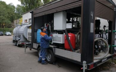 В Киеве развернули мобильные котельные для трех больниц