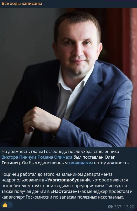 Люкс-активи і валютний запас ''під подушкою'': що декларує очільник Держгеонадра Гоцинець?