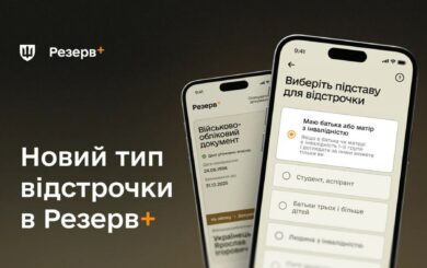 Ще одна підстава для відстрочки тепер доступна у застосунку Резерв+: що змінилося