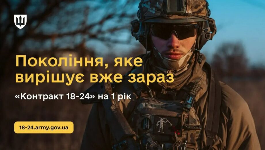 В Офісі президента повідомили, скільки контрактів укладено за програмою ”18–24”