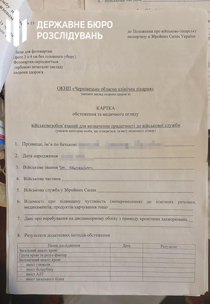 ДБР завершило розслідування схеми хабарів у Чернівецькому центрі мобілізації