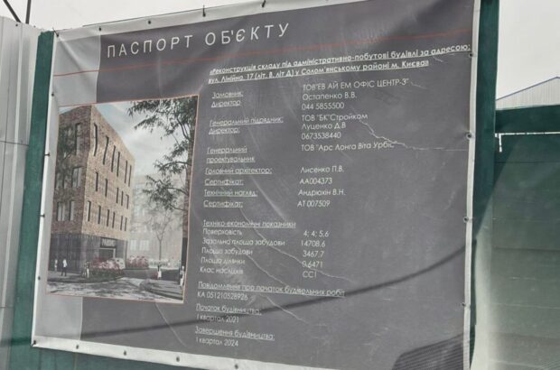 Під виглядом реконструкції: фірма підсанкційного Єрмолаєва та комуністки Калетник зводить сумнівну будівлю на Солом’янці