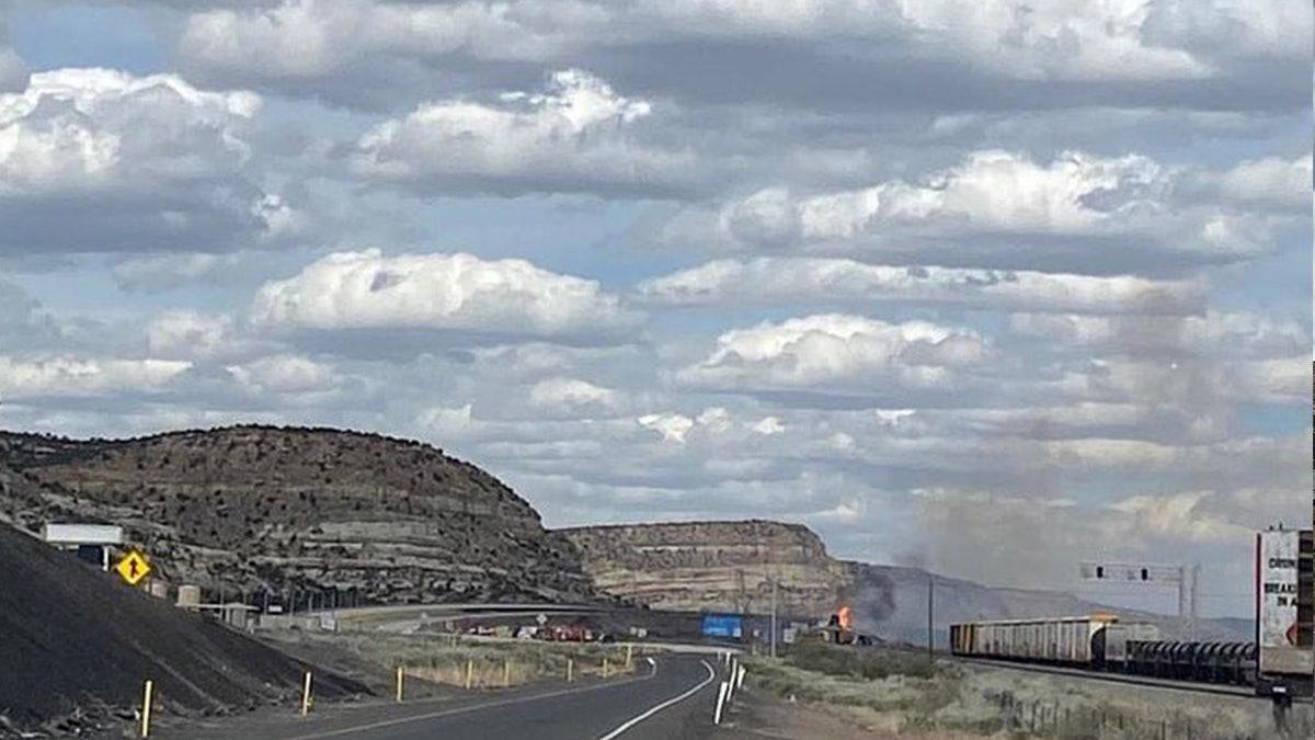 В США сошел с рельсов грузовой поезд с горючим