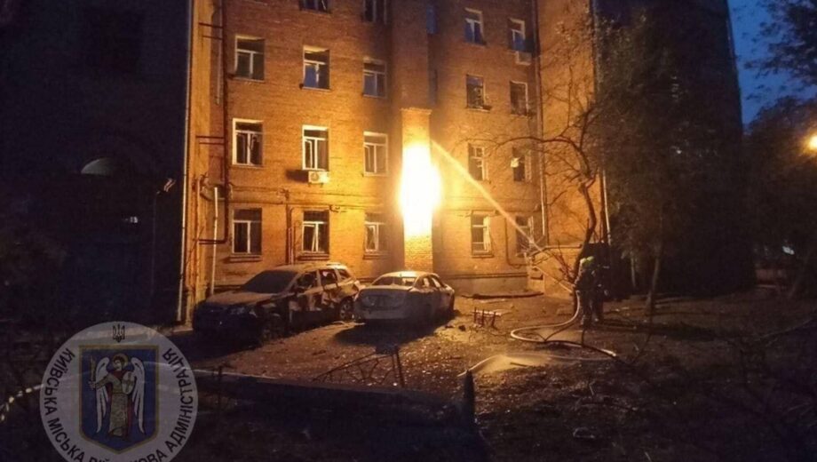 Авария газопровода в Печерском районе: последствия падения дронов в Киеве