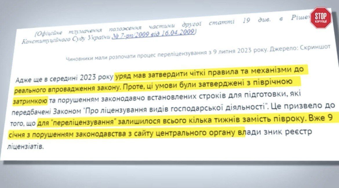 Процедуру тримання ліцензій затримали