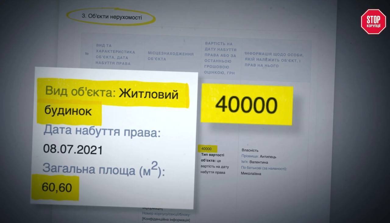 Служительница Фемиды приобрела дом за 40 тыс. грн?